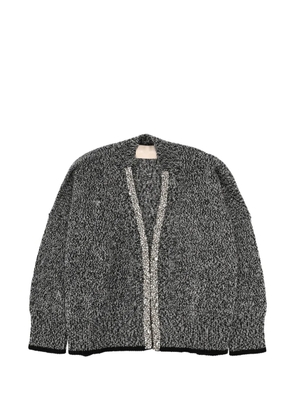 Circus Hotel sequin trim cardigan - Grey