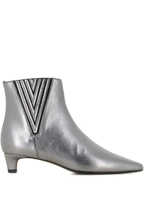 Antonio Barbato Maestri Veneziani pointed-toe leather boots - Silver