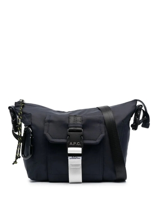 A.P.C. Treck logo buckle-fastening shoulder bag - Blue
