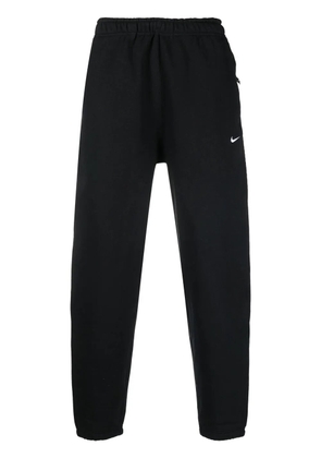 Nike logo-embroidery track pants - Black