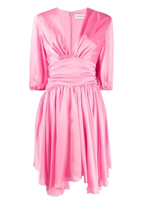 Alexandre Vauthier draped silk mini dress - Pink