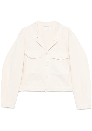 LEMAIRE cropped denim jacket - Neutrals