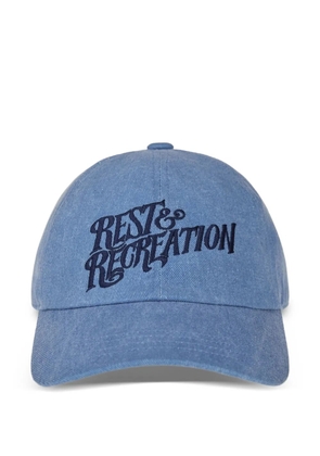 Rest&Recreation logo-embroidered baseball hat - Blue