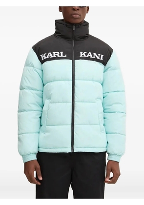 karl kani colour-block puffer jacket - Blue