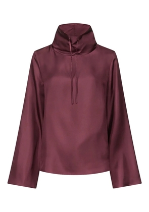 LouLou de Saison drawstring-neck wide-sleeve top - Red