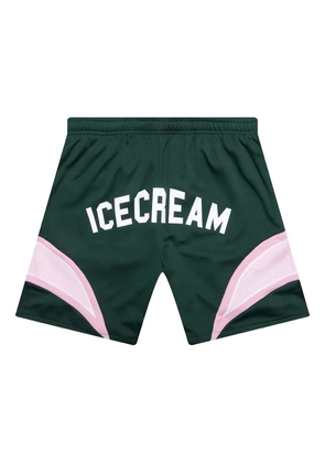 ICECREAM logo-appliqué shorts - Green
