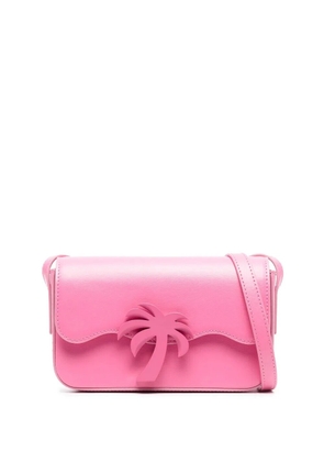Palm Angels Bridge leather crossbody bag - Pink