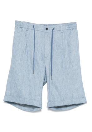 Tagliatore pleat-detailed shorts - Blue