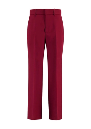 Gucci crepe-texture trousers - Red