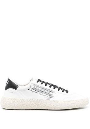 Puraai low-top panelled sneakers - White