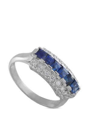 LB Exclusive sapphire diamond ring - Silver
