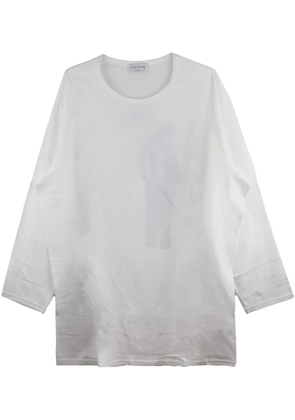 Yohji Yamamoto logo-print t-shirt - White