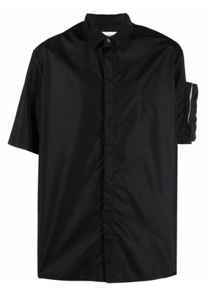 AMBUSH short-sleeved zip-pocket shirt - Black