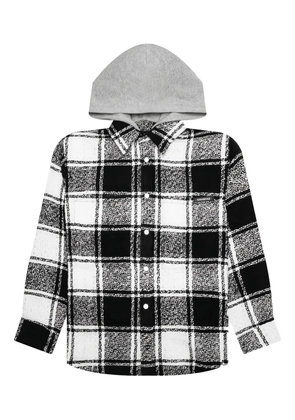 Nahmias hooded checked flannel jacket - Black
