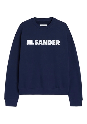 Jil Sander logo-print sweatshirt - Blue