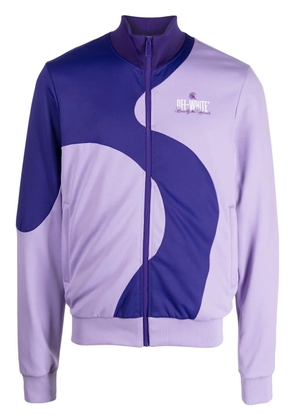 Off-White colour-block track jacket - Purple