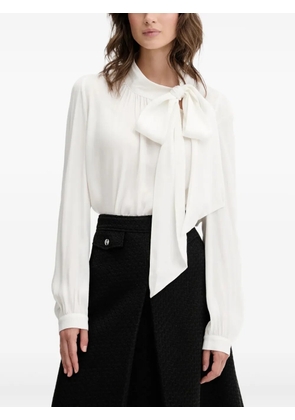 HUGO bow-detail blouse - White