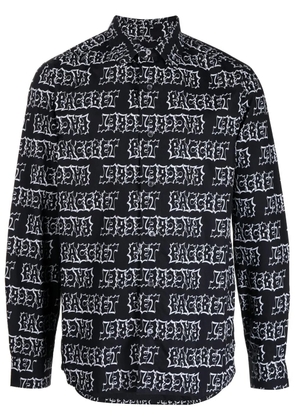 RASSVET graphic-print button-up shirt - Black