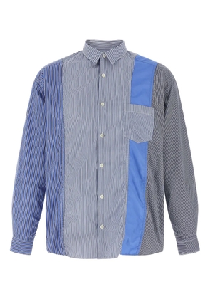 Comme des Garçons Homme Patchwork shirt - Blue