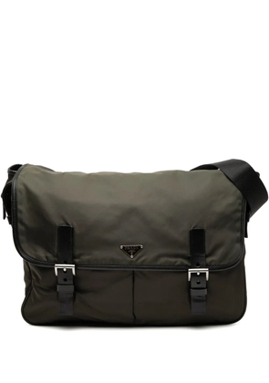 Prada Pre-Owned 2000-2013 Tessuto Double Buckle Messenger Bag crossbody bag - Brown