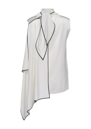 Stella McCartney asymmetric high-neck blouse - White