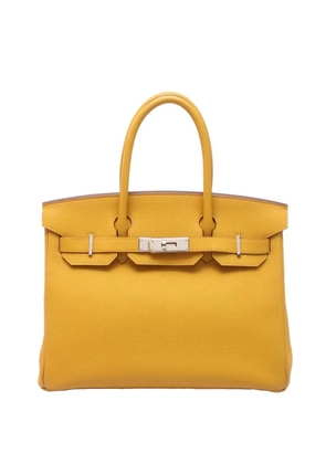 Hermès Pre-Owned 2023 Togo Birkin Retourne 30 handbag - Yellow
