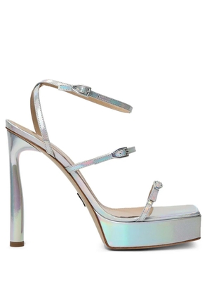 Paul Andrew 125mm Slinky platform sandals - Silver