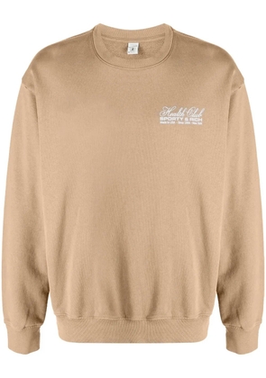 Sporty & Rich Health Club cotton sweatshirt - Brown