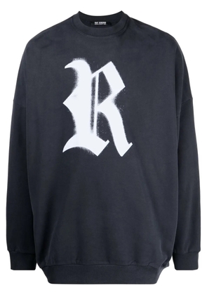 Raf Simons logo-print cotton sweatshirt - Blue