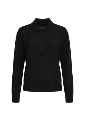 'S Max Mara long-sleeve frisia polo shirt - Black