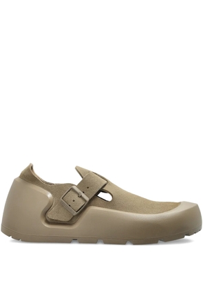 Birkenstock Reykjavik buckle-strap nubuck leather sneakers - Neutrals