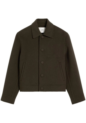 AMI Paris Ami de Coeur single-breasted jacket - Brown