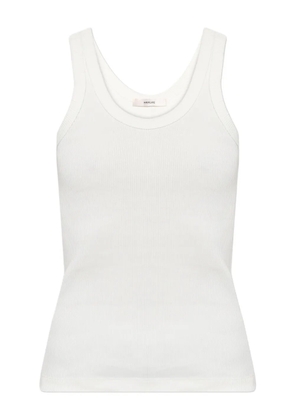 Haikure ribbed tank top - White