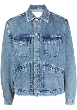 MARANT Jango logo denim jacket - Blue