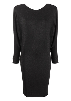 Alexandre Vauthier wide-shoulder knitted dress - Black