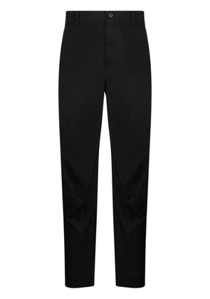 Black Comme Des Garçons mid-rise cropped trousers
