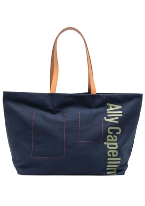 Ally Capellino logo-print tote bag - Blue