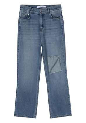 Rokh ripped straight-leg jeans - Blue