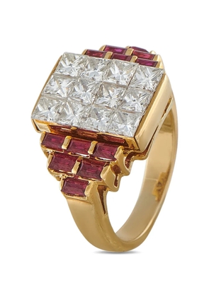 LB Exclusive diamond ruby ring - Gold