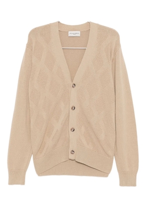 Officine Generale MILES cotton cardigan - Neutrals