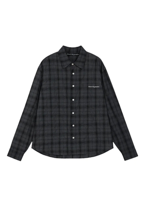 Rest&Recreation check-pattern shirt - Black