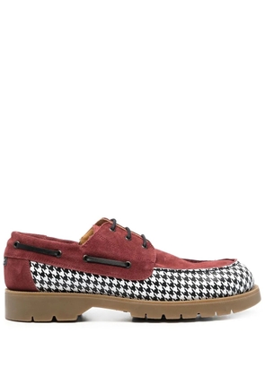 RASSVET two-tone boat shoes - Red