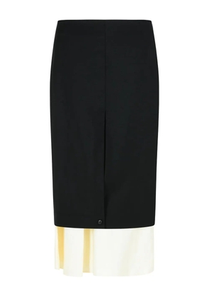 Róhe layered-hem midi skirt - Black