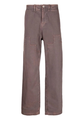COUNTY OF MILAN Cross straight-leg trousers - Pink