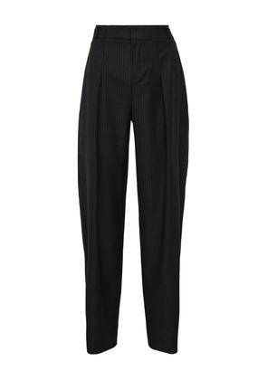 SONIA CARRASCO pleated pinstripe trousers - Black