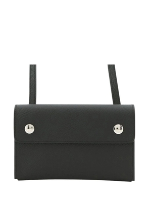 Hermès Pre-Owned 2025 Epsom Hermesnap Wallet On Strap crossbody bag - Black