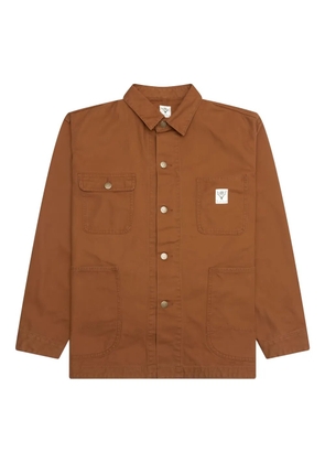 SOUTH2 WEST8 button-detail shirt jacket - Brown