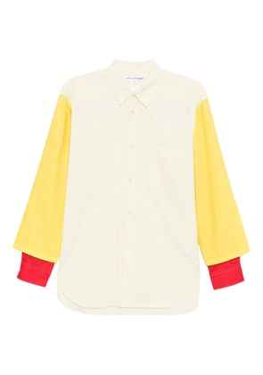 Comme Des Garçons Shirt colour-block pocket shirt - Yellow
