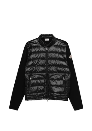 Moncler padded zip-up cardigan - Black