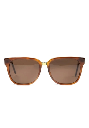 Retrosuperfuture leopard-print gold-detail sunglasses - Brown